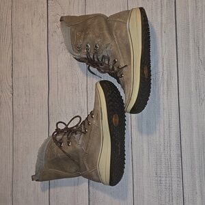 Ecco Women's Trace Boot Moon Rock Quarry/Textile Size 5.5 Taupe/Brown